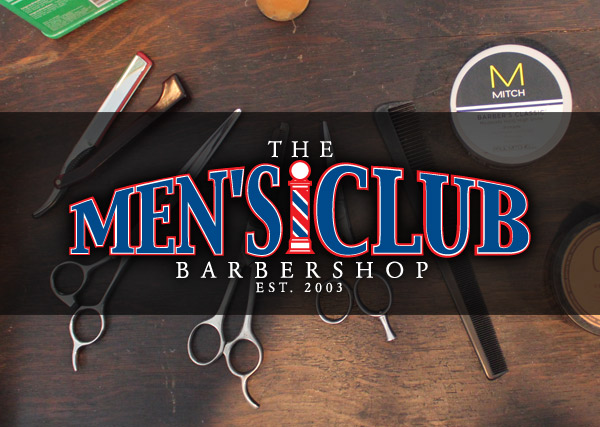 Men's Club Barbershop Website Design